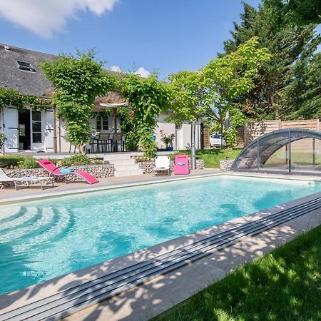Au Coeur du Bien-Etre, chalet avec piscine chauffée et couverte, SPA, sauna, massages Monteaux Extérieur photo